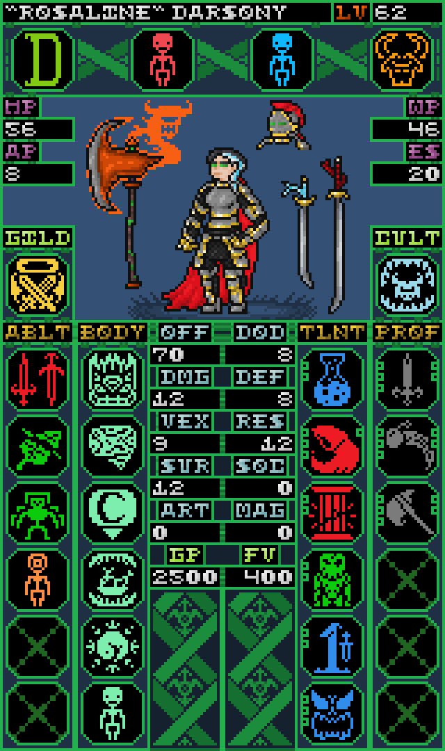 WesleysBox's tweet photo. >>Rosaline Darsony;
"Rosaline came from a place of loss, driven to criminality until a glimmer of heroism renewed her vigor. By carrying the name of her mother, all of the good deeds she performed could instead be accredited to the woman that inspired her."
#OC #pixelart https://t.co/hVYHCzxXL5