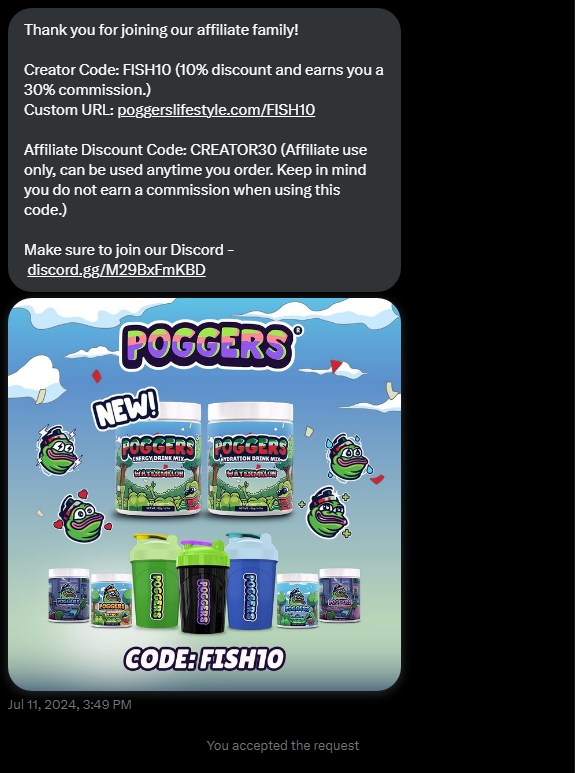 TTVFishstopher's tweet photo. @DrinkPOGGERS Almost a month https://t.co/RXyFy7pGDC