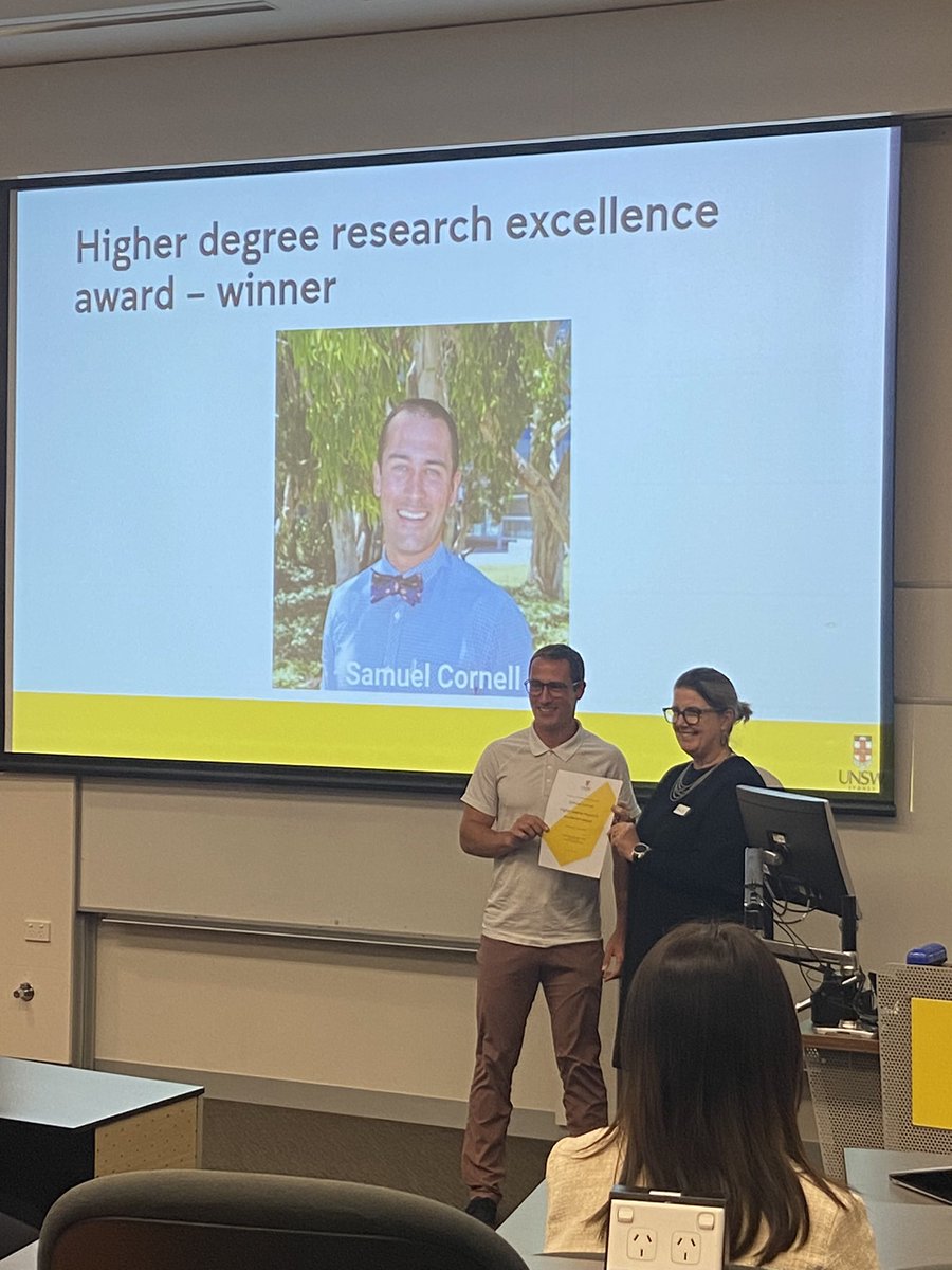 UNSW Beach Safety Research Group (@unsw_bsrg) on Twitter photo We’re so proud of #PhD candidate Sam Cornell who has been awarded by <a href="/UNSWMedicine/">UNSW Medicine & Health</a> for his excellent doctoral research into #SelfieSafety We’re so proud of #PhD candidate Sam Cornell who has been awarded by <a href="/UNSWMedicine/">UNSW Medicine & Health</a> for his excellent doctoral research into #SelfieSafety