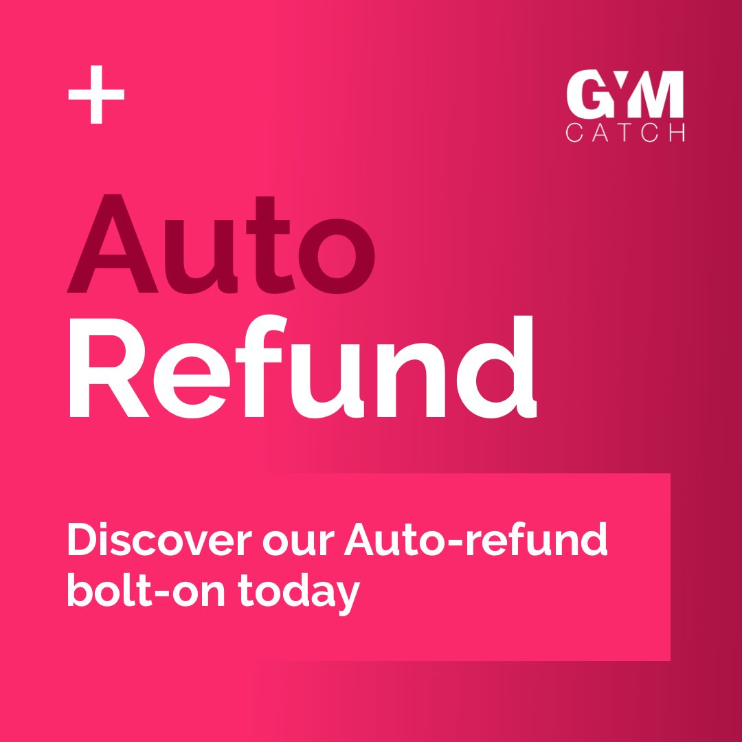 Some fitness providers like to offer their customers a full cash refund if they cancel in line with their policy. If you’d rather keep the money in the business, then a refund credit may be the route to go down. 

Gymcatch can help you automate the issuing of a refund credit 🙌