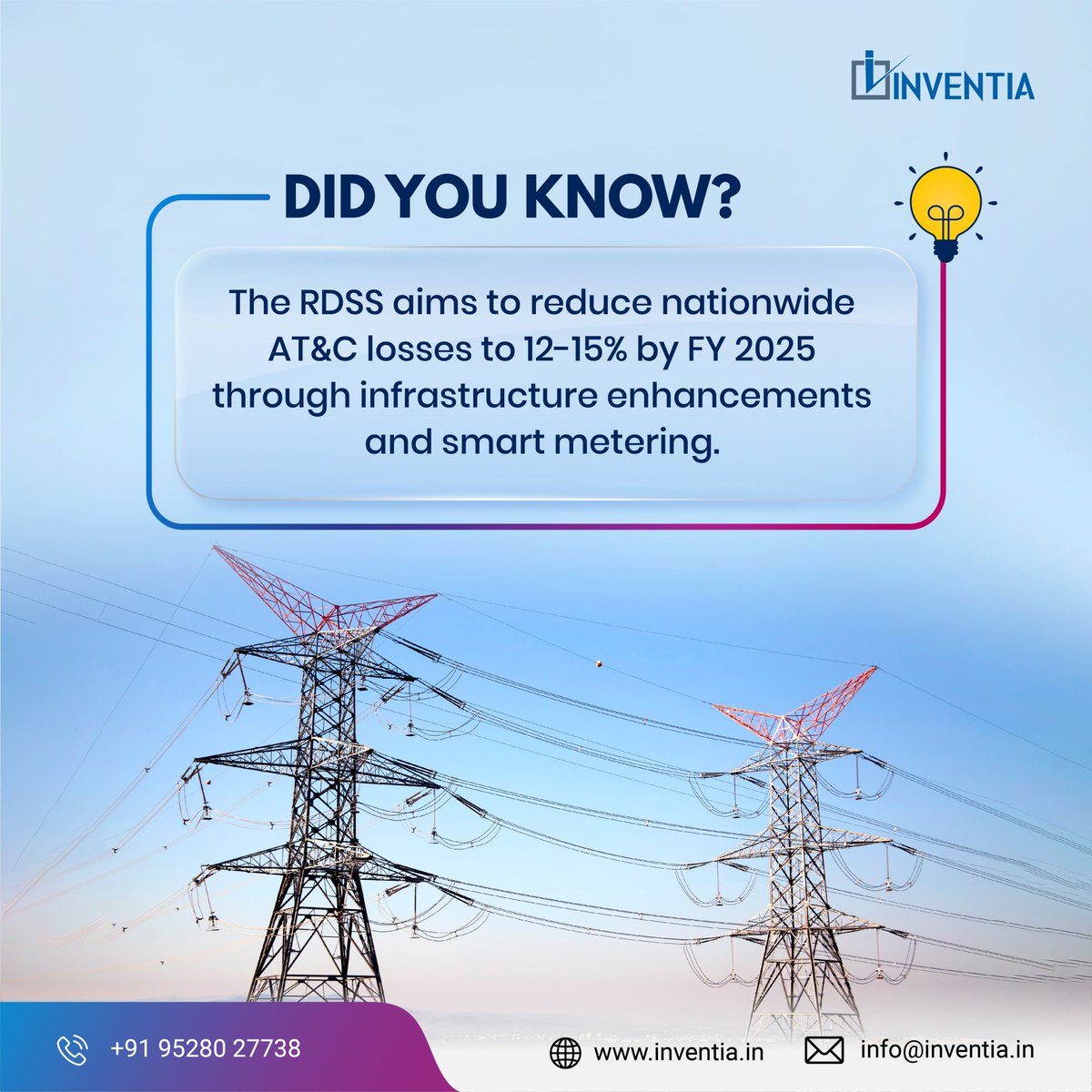 InventiaTech's tweet image. Did you know......

#didyouknow #RDSS #smartmeters #powerdistribution #energy #energysector #smartmetering #inventia #inventiatechnology