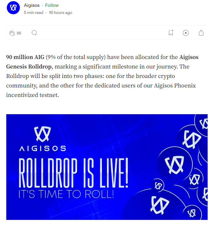 GACryptoO's tweet photo. 🪂  90m #Aigisos Genesis Rolldrop | Check Eligibility 

👉 If you are a $DYM staker or #Gitcoin Donor, you might be eligible for the $AIG #Airdrop.

👀 Airdrop Criteria:

✅ Staked minimum 1 $DYM before 23rd July, 2024
✅ Dontated =>15 times in Gitcoin Rounds
✅ Multiple Perpetual DEX Traders
✅ Earndrop Contributors

✔️ Airdrop Check Process:

1. Join Aigisos Discord: https://t.co/x0qfeUBlWP
2. Open the "Aigisos Rolldrop" channel.
3. Type /check & press enter
4. Choose "DYM" if you staked using EVM wallet or "DYM" if you have Keplr/Leap Dimension address

👁👁Look @ Screenshots Below 👇

💬 Comment, If you are eligible, 
📊 Token distribution and TGE dates are yet to be announced.

♥️like🥂RT
