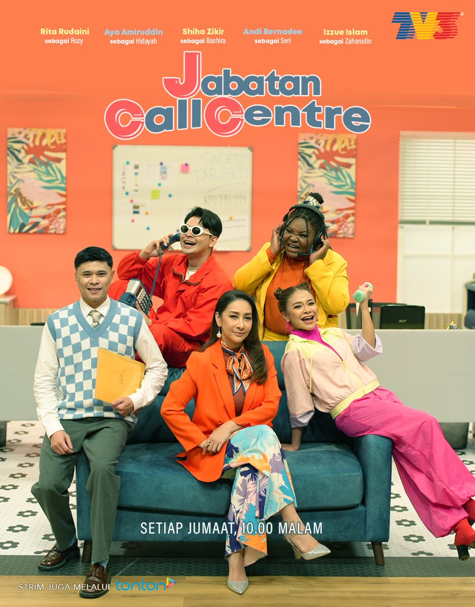 tv3malaysia's tweet photo. Ceriakan jumaat malam anda dengan layan sitcom terbaharu Jabatan Call Centre di TV3! Confirm letih nak ketawa wehh! π€£
Jabatan Call Centre | Mulai 9 Ogos, Jumaat | 10 malam di TV3
Strim juga melalui Tonton
#Sitkom #JCC #JabatanCallCentre https://t.co/8mDrCdrrS9