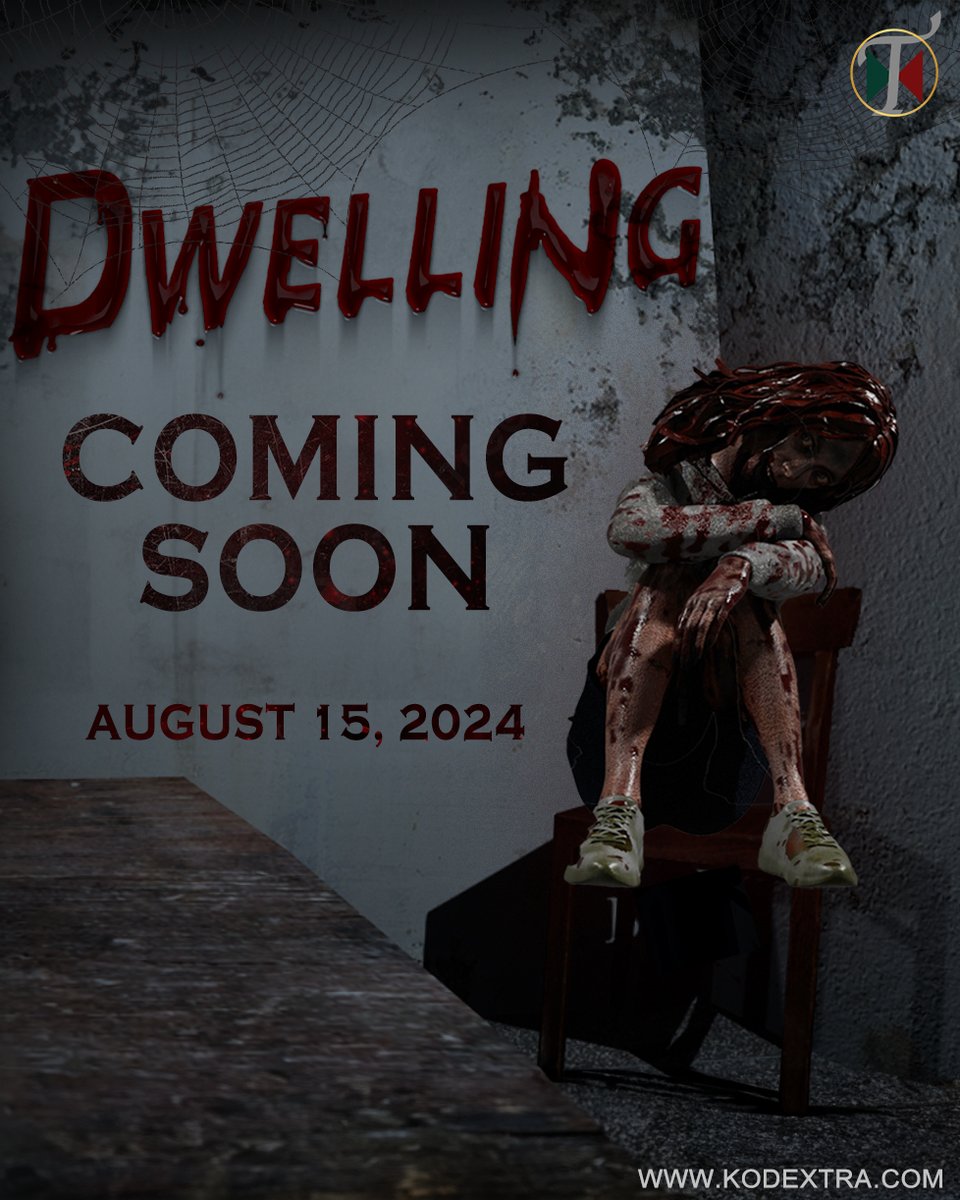 kodextrastudios's tweet image. Get ready for an unforgettable journey! Dwelling is launching on August 15th! Mark your calendars and prepare for an adventure like no other! 💀🎮 
#jumpscare #scarygame #horror #DwellingGame #ComingSoon #August15 #SteamRelease #indiegames