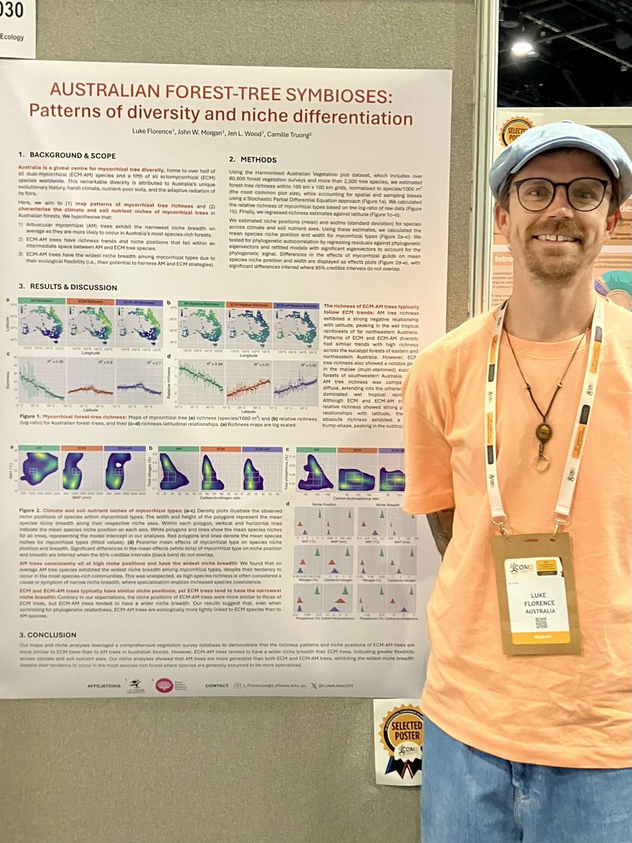 Australasian Mycological Society (@ausmycsoc) on Twitter photo Another fascinating study presented by Australasian researchers at #ICOM12 !
Luke Florence <a href="/LukeLikesDirt/">Luke Florence</a> discusses the niche of dual mycorrhizal trees in Australia
<a href="/LTUresearchers/">La Trobe Researchers</a> <a href="/RBGVScience/">RBGV Science</a> <a href="/ICOM_12/">12th International Conference on Mycorrhiza 2024</a> Another fascinating study presented by Australasian researchers at #ICOM12 !
Luke Florence <a href="/LukeLikesDirt/">Luke Florence</a> discusses the niche of dual mycorrhizal trees in Australia
<a href="/LTUresearchers/">La Trobe Researchers</a> <a href="/RBGVScience/">RBGV Science</a> <a href="/ICOM_12/">12th International Conference on Mycorrhiza 2024</a>