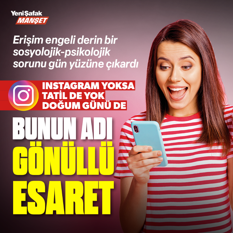 yenisafak's tweet photo. Instagram’a erişimin engellenmesi, derin bir sosyolojik-psikolojik sorunu gün yüzüne çıkardı.

Paylaşım yapamayacakları için tatil planlarını iptal edenden, doğum gününü kutlamaktan vazgeçenlere kadar pek çok kişi, olağan akışı sürdürmekte zorlanmaya başladı.

🖊@SalihaEngin1