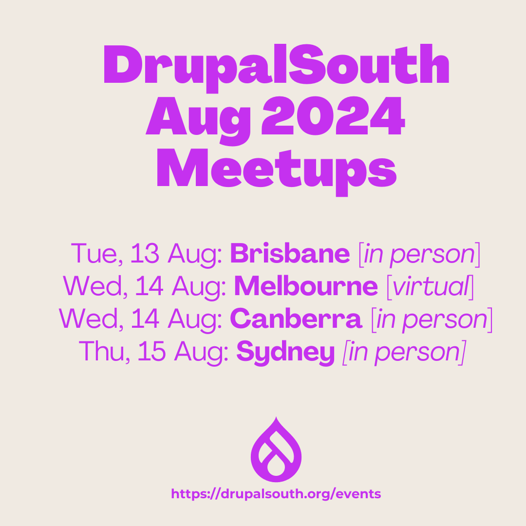 DrupalSouth tweet media