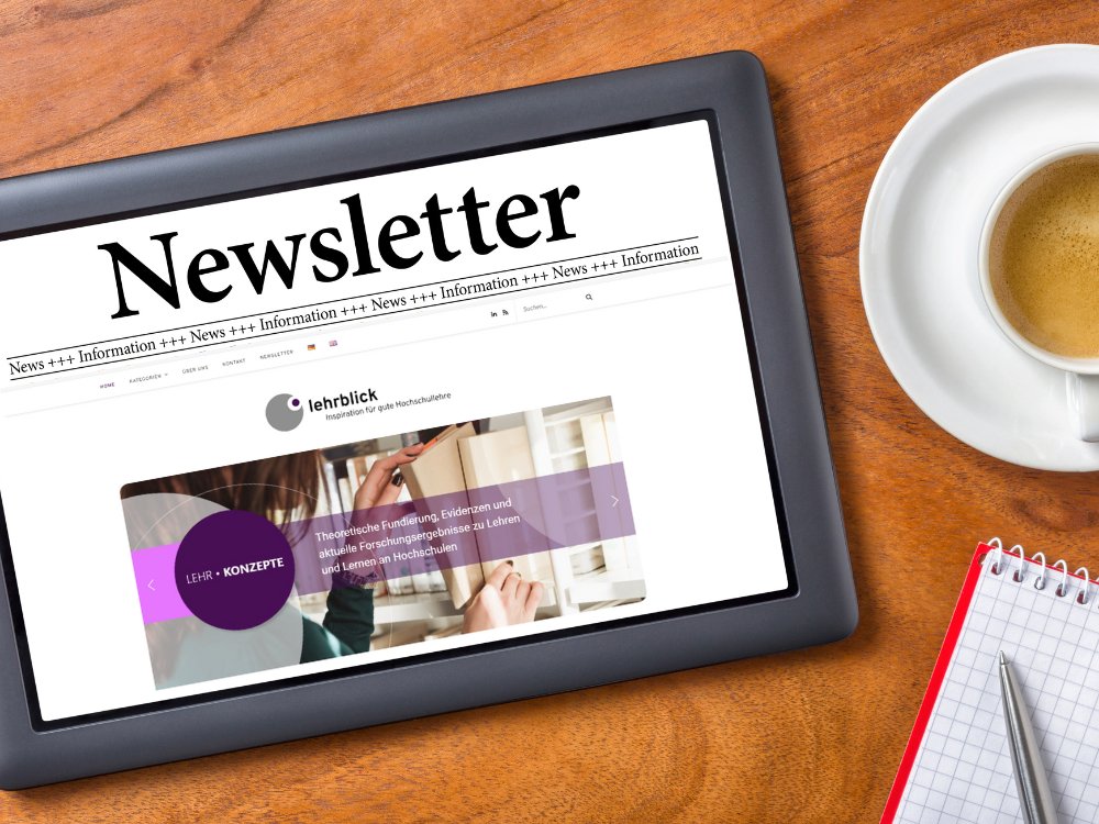 Verpassen Sie nie mehr einen neuen Blogbeitrag mit Inspirationen und Evidenzen für gute (Hochschul-)Lehre.
Melden Sie sich jetzt zu unserem Newsletter an!
👉lehrblick.de/anmeldung-news…