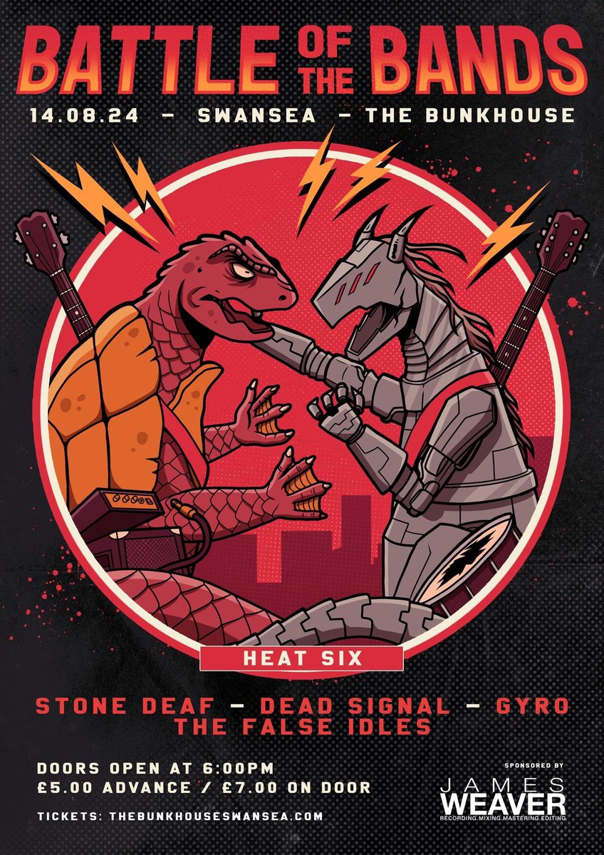 We are so stoked to announce that we will be competing in the @bunkhouseswansea Battle Of The Bands!
————————
14th August, Doors at 6. £5 Online, £7 on the door.
————————
Come on down and give us a vote! See you there! 

#battleofthebands #bunkhouseswansea #Swansea