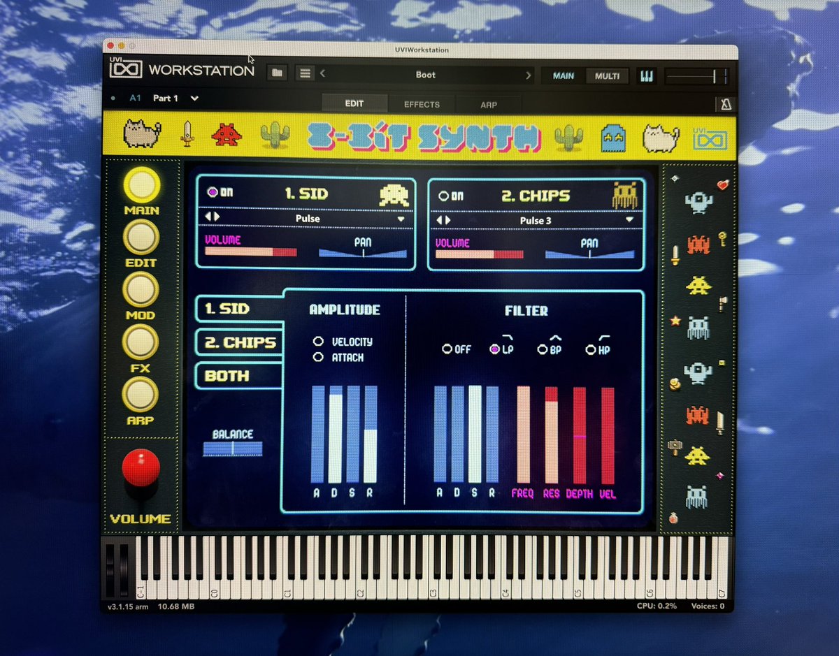 HiSaaaaaaShI's tweet photo. GUIがかわいいシンセをポチッ!
#UVI
#8bitsynth https://t.co/DIlEC6MQmH