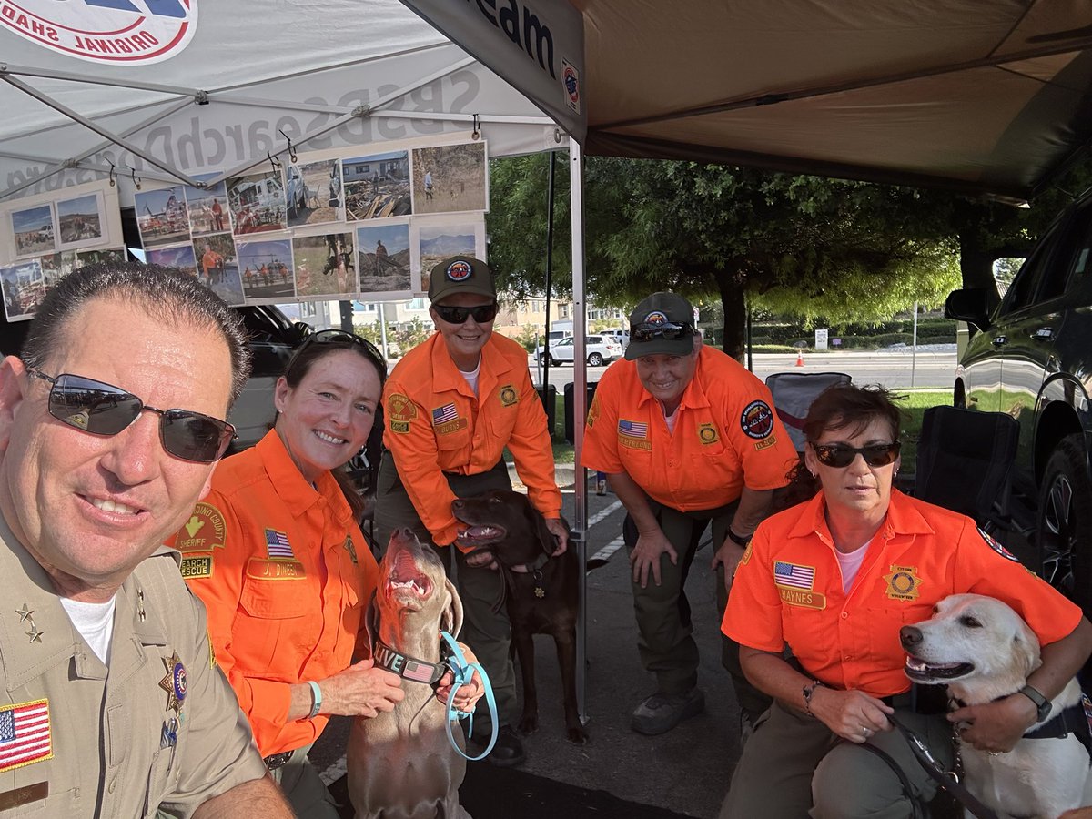 Having a great time at the Yucaipa National Night Out.#NationalNightOut #sbcsd