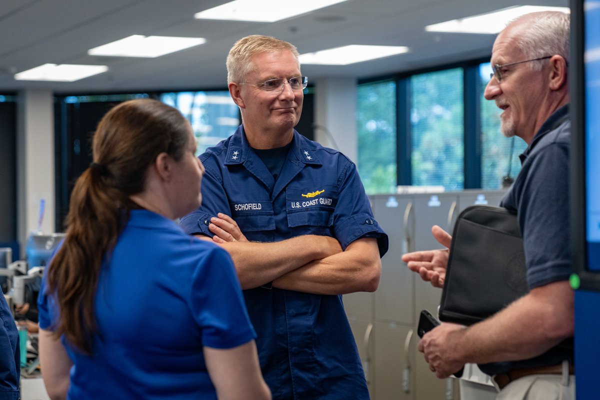 USCGSoutheast's tweet photo. Today, @uscg District 7 commander Rear Adm. Schofield visited @femaregion4 to discuss the federal response to #HurricaneDebby with #FEMA leaders including Rob Ashe, Glen Sachtleben, Noel Gniady-Banford, Paul Williams and Manny Toro. #FL #GA #SC #HurricaneSzn2024 @DHSgov @NHC_TAFB https://t.co/J9YSeY4kZ5