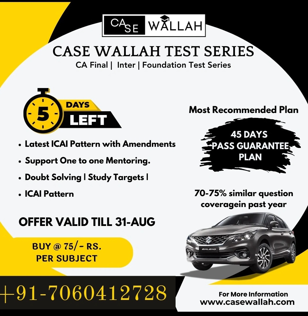 CaseWallah's tweet photo. #icai #caexams #catest #Trending https://t.co/VHdPuyWT7J