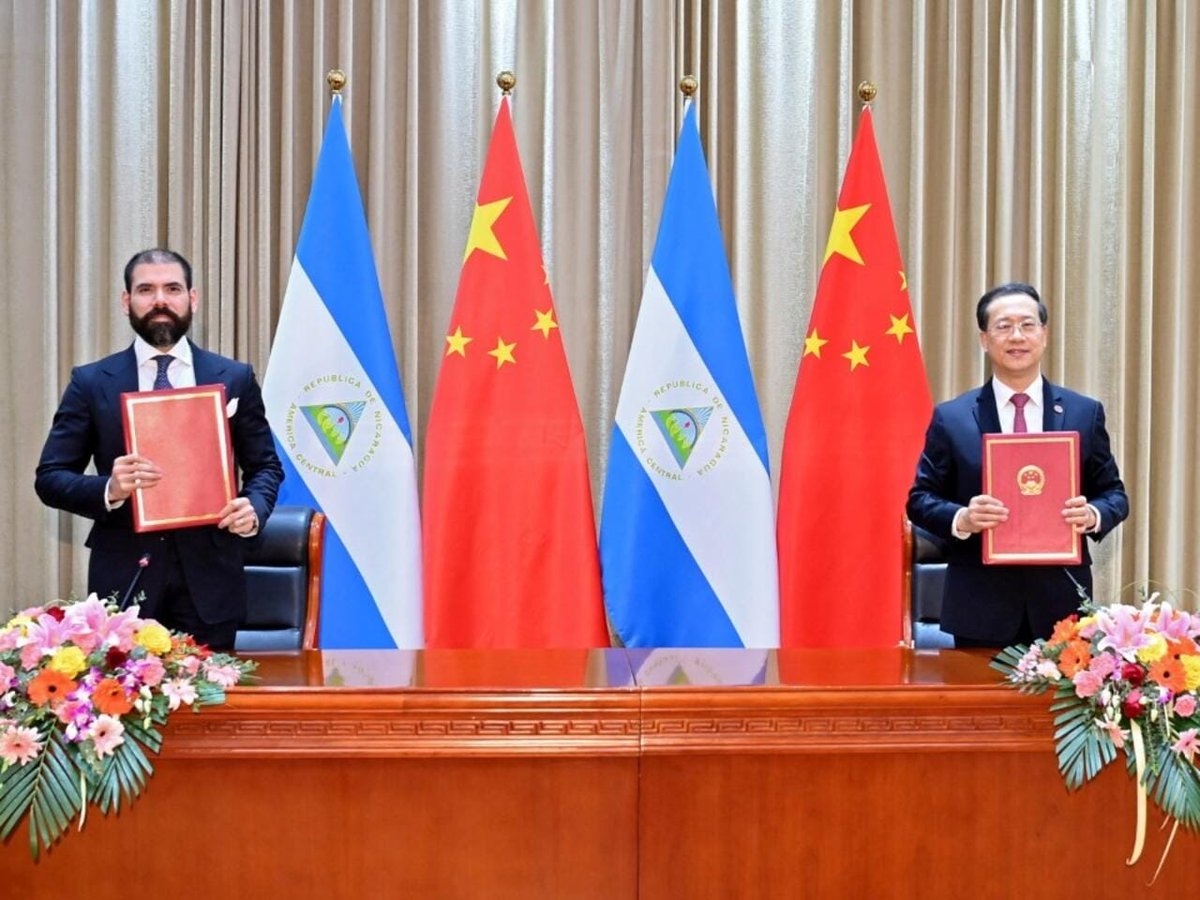 jpmasespanol's tweet photo. 🇳🇮🇨🇳 Nicaragua ha oficializado su integración en la iniciativa china de la Franja y la Ruta al inaugurar un corredor marítimo directo entre los puertos de Tianjin y Corinto. https://t.co/F9KOLNMpi6