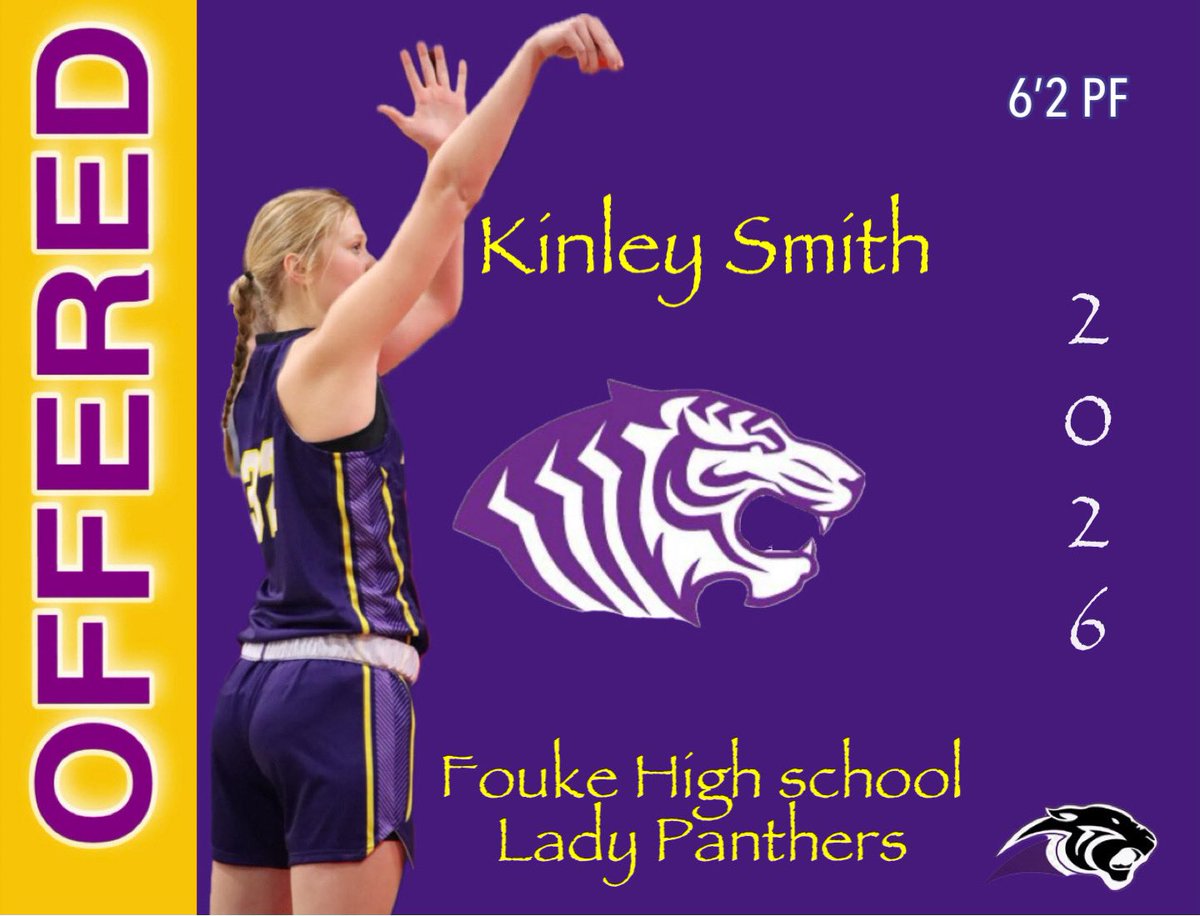 Kinley Smith (@kinleysmith2026) on Twitter photo After a great conversation with <a href="/CoachKileyHill/">Kiley Hill</a>, I’m excited to have received my first offer to play <a href="/OBULadyTigers/">Ouachita Women's Basketball</a>. Thank you so much for this awesome opportunity!! Go Tigers! 💜💛 After a great conversation with <a href="/CoachKileyHill/">Kiley Hill</a>, I’m excited to have received my first offer to play <a href="/OBULadyTigers/">Ouachita Women's Basketball</a>. Thank you so much for this awesome opportunity!! Go Tigers! 💜💛