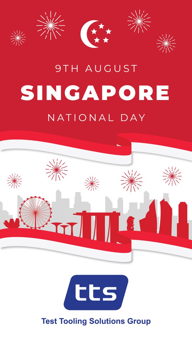TTS__Group's tweet photo. 🎉🇸🇬 Happy National Day, Singapore! 🇸🇬🎉

May the future bring continued success, peace, and prosperity to this vibrant and beautiful country.

#NationalDay2024 #Singapore2024 #celebration #semiconductor #testtoolingsolutions #ttsgroup https://t.co/OnNnFjTNpf