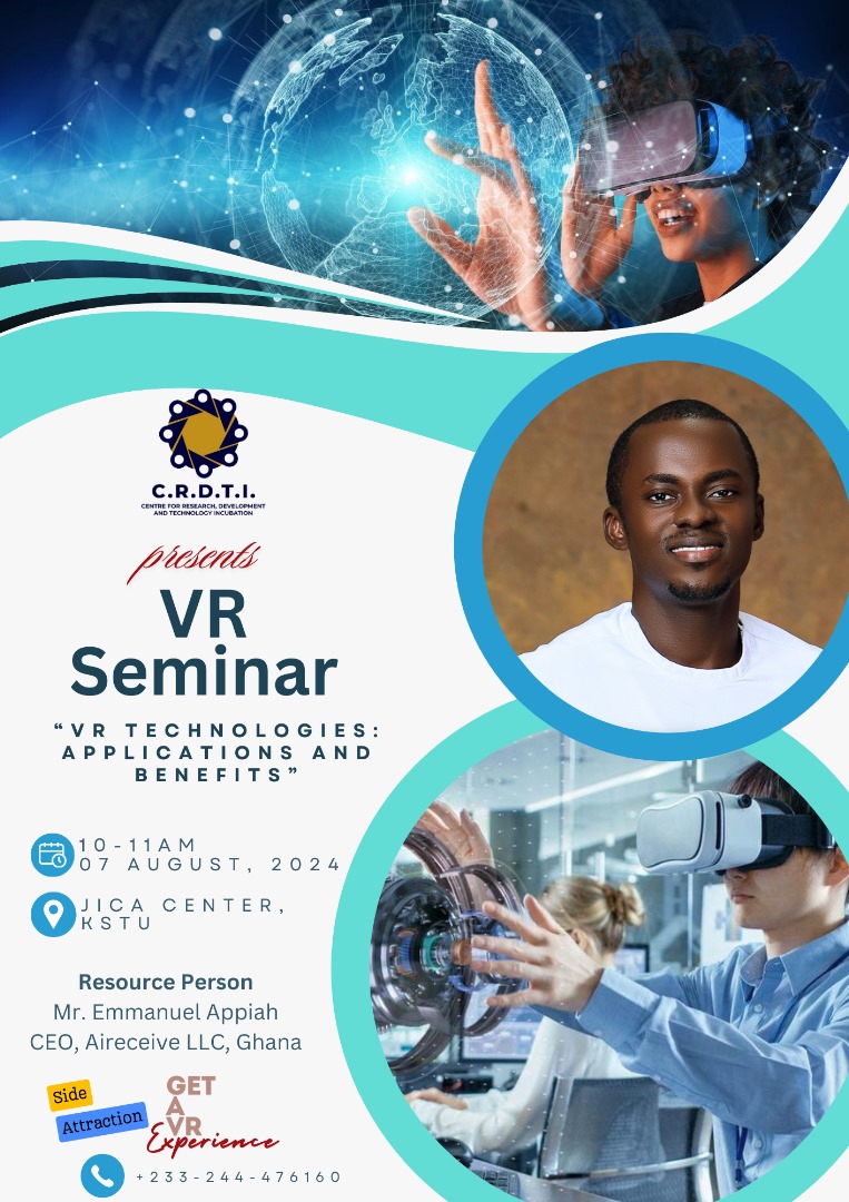 AppEmmanuel's tweet photo. Always such a great honour to be invited to share knowledge on technology.
Up next in a few hours : Presenting on VR technologies : Applications and benefits; courtesy C.R.D.T.I @ KsTU https://t.co/T9q61XGOK5