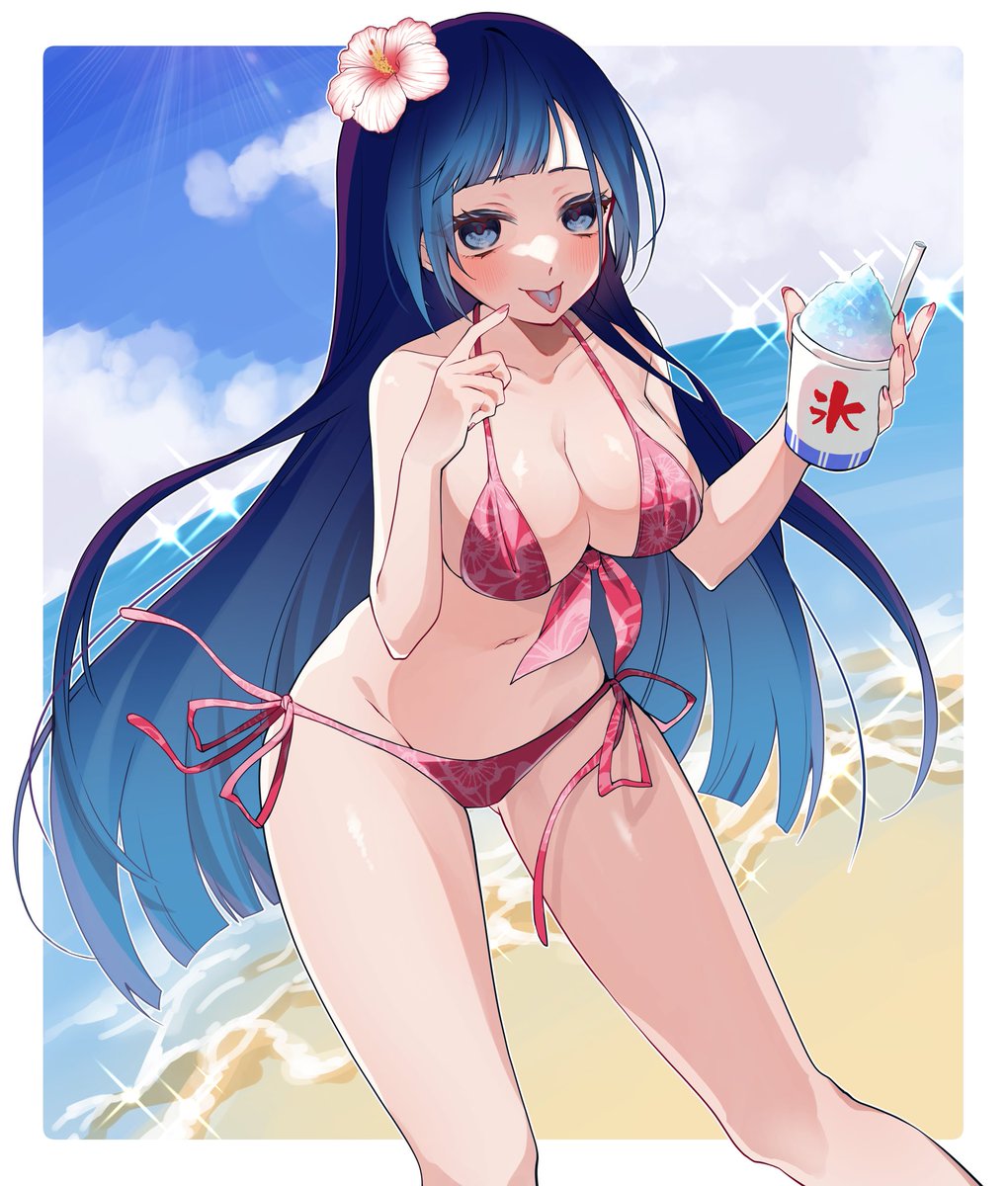ママさんであるsyiga.（<a href="/syiga02/">syiga.</a> )さんにお誕生日イラストを描いて頂きました❣️

夏です！海です！！お誕生日です！！！
これからも、指折愛溜をよろしくお願いします(*･ω･)*_ _)ﾍﾟｺﾘ

 #めるちゃんを描き隊