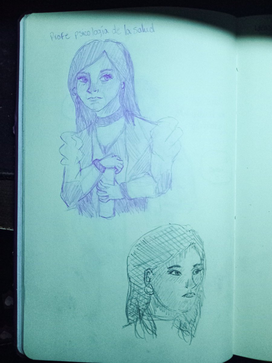 KallysPaint's tweet photo. Today I was bored in class, so I drew my health psychology teacher, I don't know how to draw hands :( #drawing #drawgirl #paintings #small #smallartist #ocart https://t.co/SgRswv2bMa
