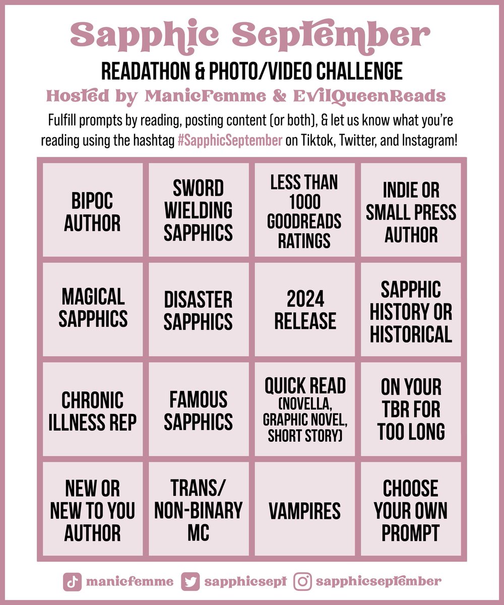 Sapphic September tweet media