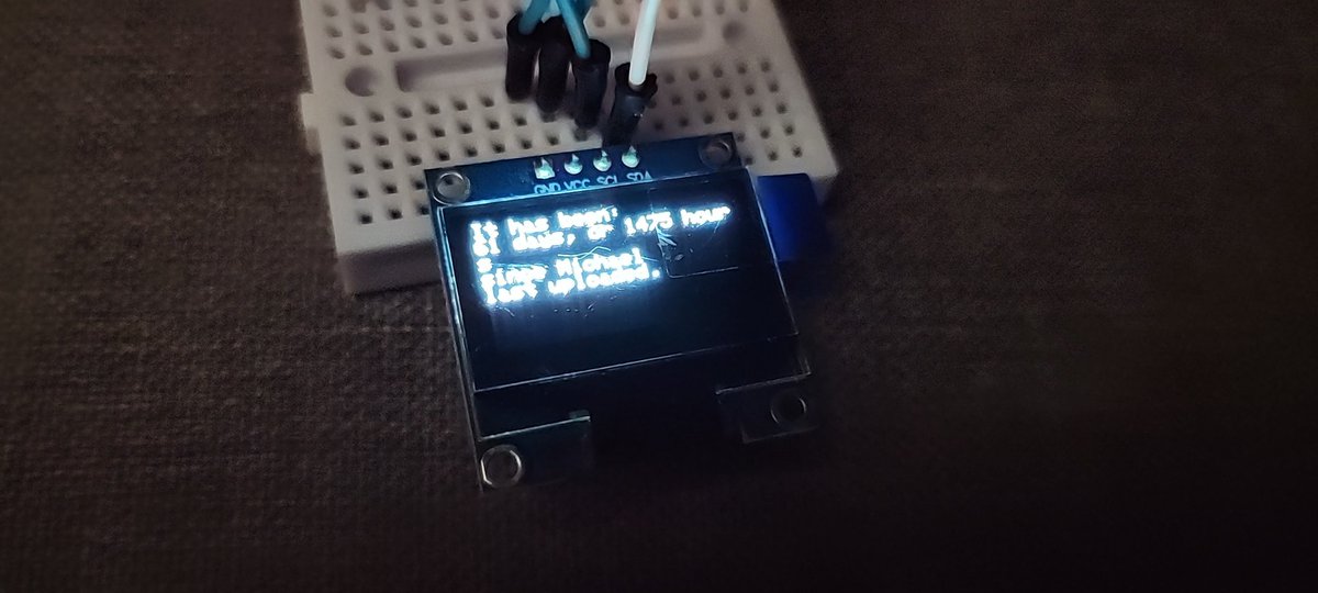 elyalltimelow's tweet photo. I've started messing with arduinos/esps more because of @michaelreeves, and now with one I can track how long since he's last posted to YouTube https://t.co/ksmykGmlSX