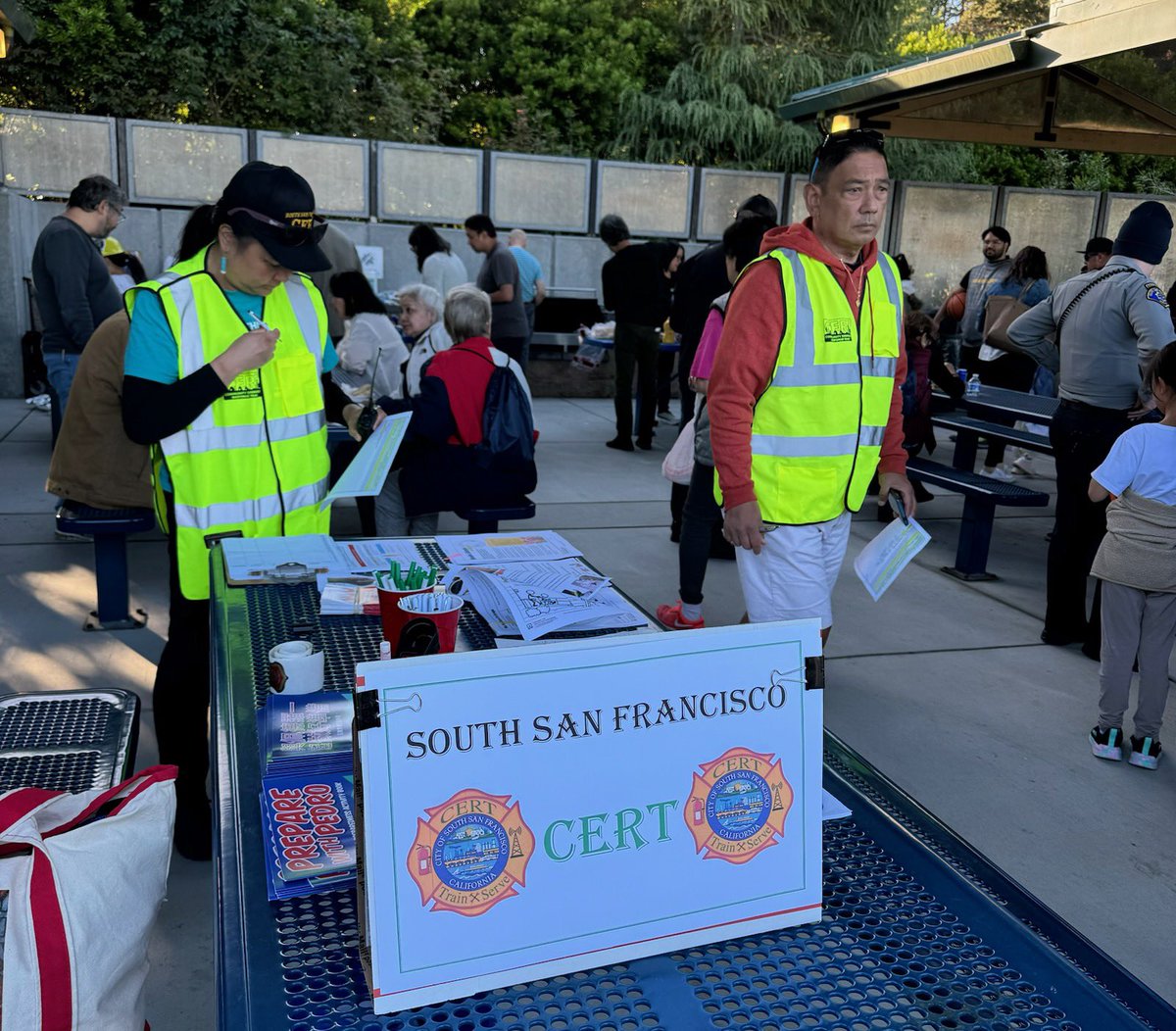 SSF CERT PIO (@ssfcert_pio) on Twitter photo It’s #NationalNightOut!
<a href="/SSFCERT/">SSF CERT</a> is out and about at the various NNO events throughout <a href="/CityofSSF/">South San Francisco</a> this evening.
<a href="/NationalCERT1/">National CERT Association</a> #fun #preparedness #neighbors <a href="/Readygov/">Readygov</a> <a href="/ListosCA/">Listos California</a> It’s #NationalNightOut!
<a href="/SSFCERT/">SSF CERT</a> is out and about at the various NNO events throughout <a href="/CityofSSF/">South San Francisco</a> this evening.
<a href="/NationalCERT1/">National CERT Association</a> #fun #preparedness #neighbors <a href="/Readygov/">Readygov</a> <a href="/ListosCA/">Listos California</a>