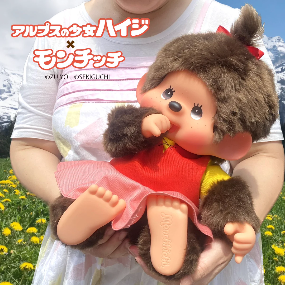 新品タグ付　ハイジ×モンチッチ やわらかモンチッチLサイズ アルプスの少女ハイジ GUWJZQKWIAAXtjw?format=webp&