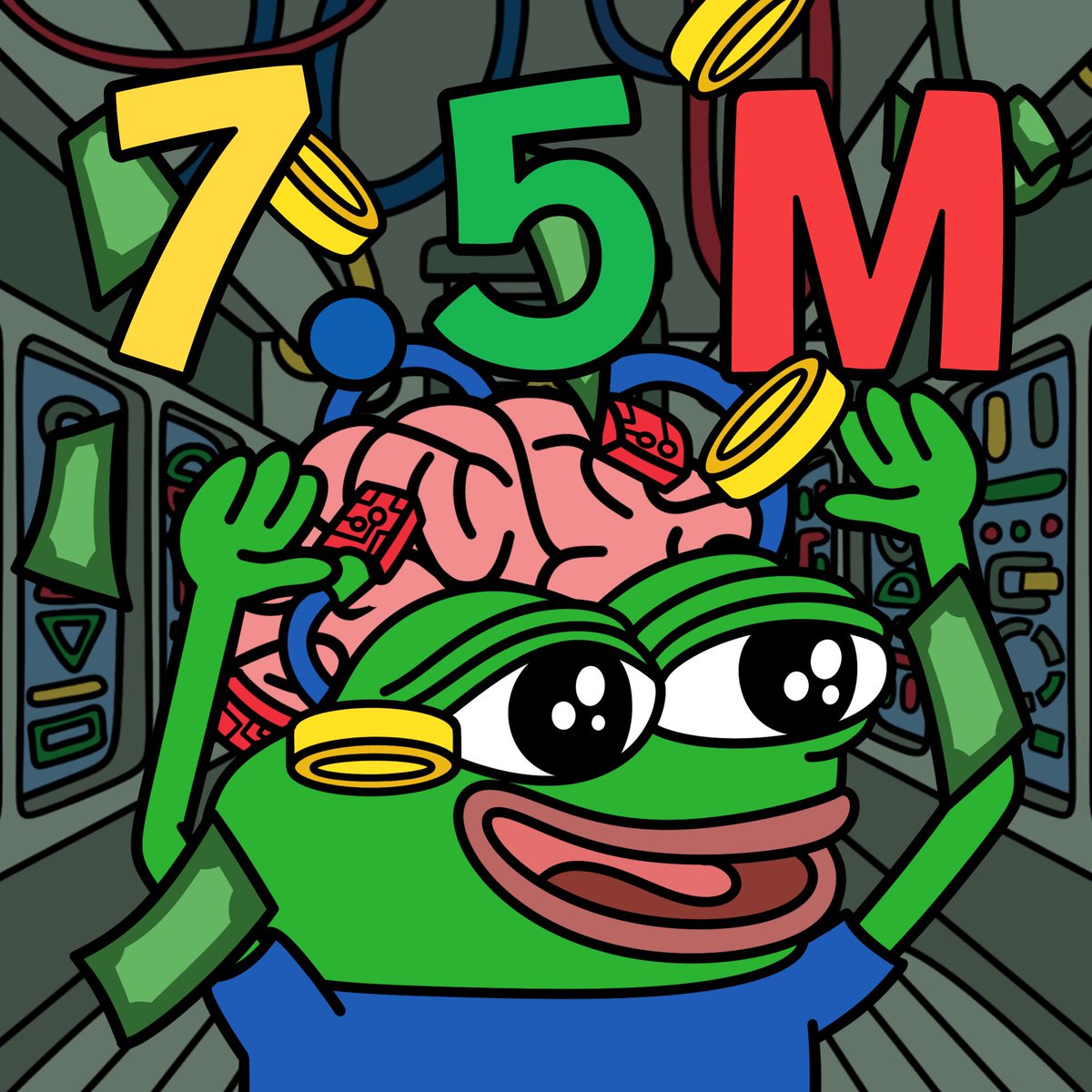 pepe_unchained's tweet photo. The Breaker of Chains did it again!

$7.5M raised! 🐸⛓️ https://t.co/ygR2ivQhtl
