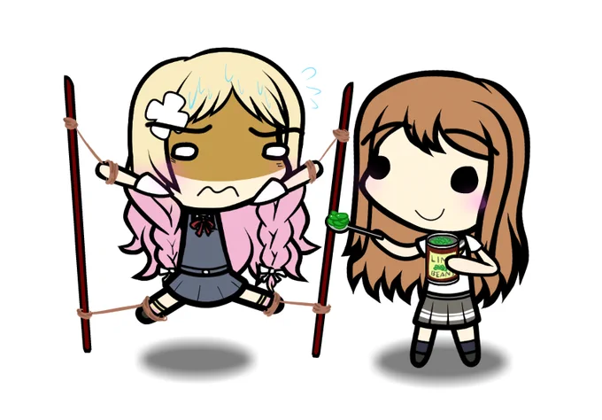 Today's Maru - Day 160maru feeds natsumi some of that green stuff #鬼塚夏美誕生祭2024 