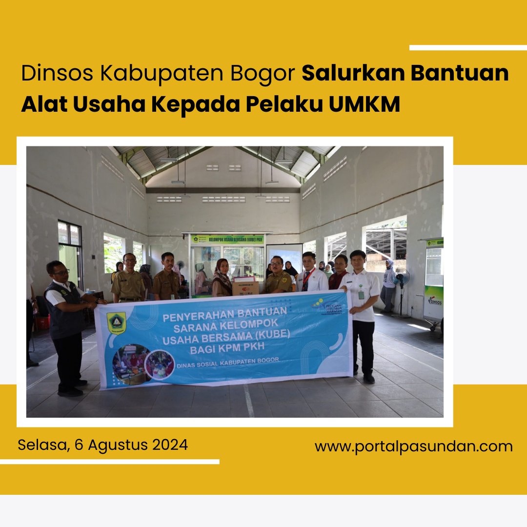 PortalPasundan's tweet photo. RUMPIN, https://t.co/ysO2nsbGEW – Dinas Sosial Kabupaten Bogor melalui program PKH terus memberikan pendampingan bagi para pelaku UMKM dari Kelompok Usaha Bersama (KUBE) yang ada di setiap desa dan kecamatan.
#portalpasundan
#DinasSosialKabupatenBogor
#Rumpin
#UMKM https://t.co/VOobbx4yRz