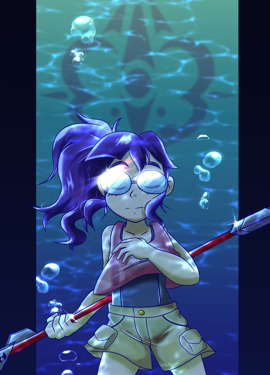 dbarenzu626's tweet photo. "And if I opened up my heart,
Would you keep me from the storm?"
~ Laura Branigan, "If I Were A River"

A @StitchTriverse warm up done tonight with Neptusian regal Mako Eikochino! Wanted darkly colours and the "anime nerd glare". Ticked the boxes plus extra. Win-win-win! 👓✨🌊 https://t.co/M0Z0LleqYT