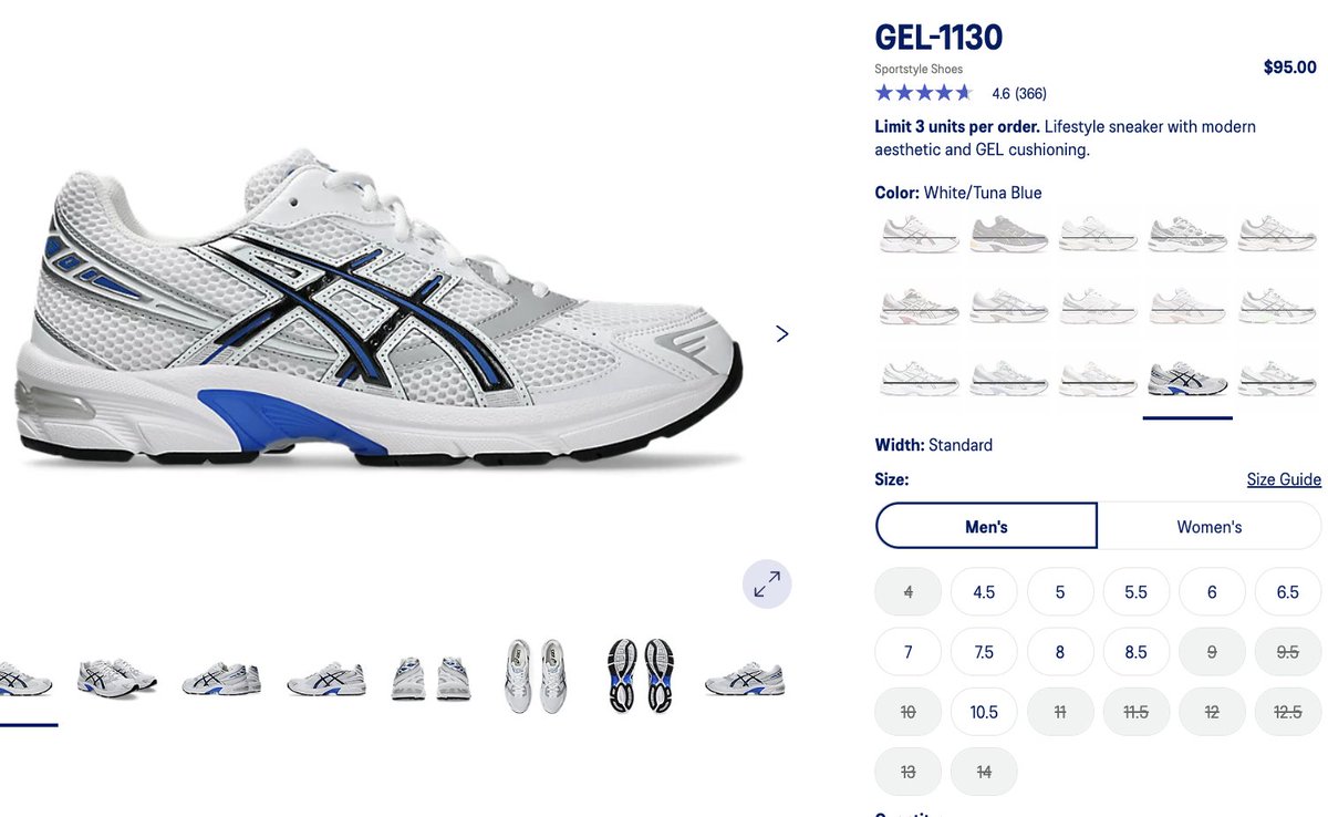 snkr_twitr's tweet photo. AD: ASICS Gel-1130 'White/Tuna Blue'

Shop -> https://t.co/c3XCBzvB2E https://t.co/NftSvxqN1Y