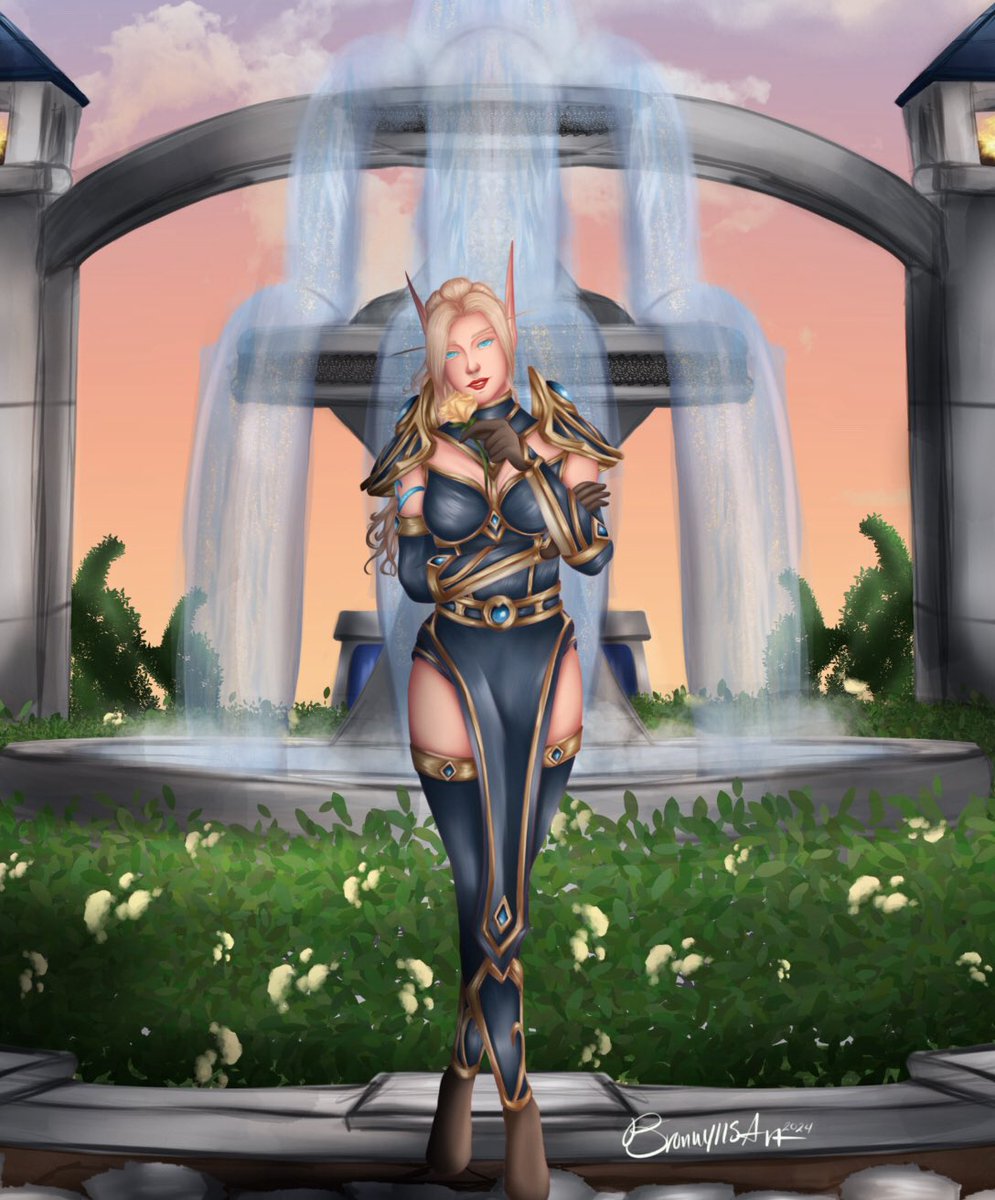 I finished this piece up for my birthday and I’m very happy with it :) 🩵💛