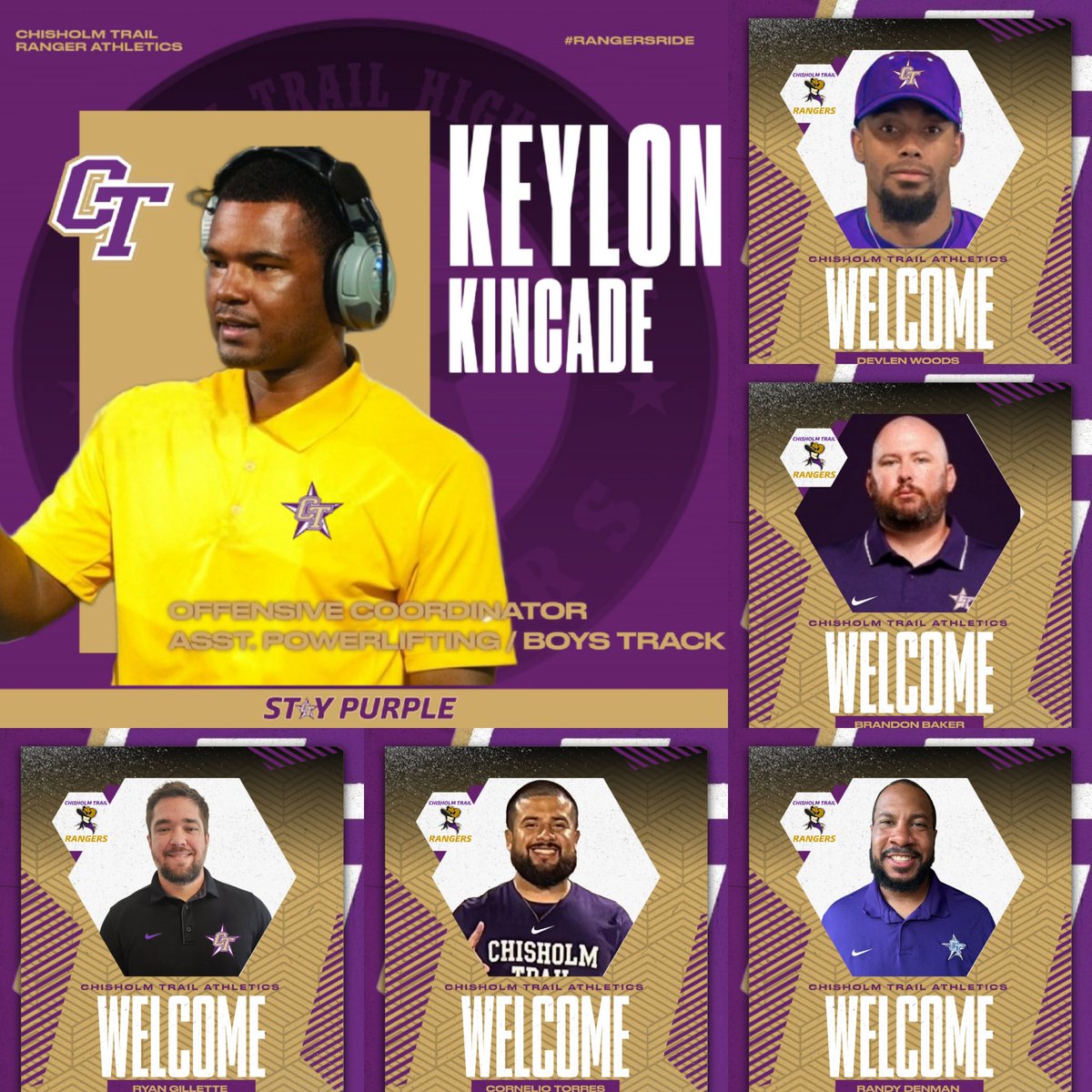 RicklanHolmes's tweet image. @CTHS_RangersFB Staff
OC - @KeylonKincade
DC - @CoachEric_Davis
QB - @devlen_woods
OL - @CoachD68
DL - @CoachPcasso
DE - @FarleyJake
LB - @CockrellDelt
WR - @Coach10Baker
DB - @DavidCoachN
Asst. - @e_cths
Asst. - @C_Torres09
Asst. - Ryan Gillette 
These guys are as good as GOLD