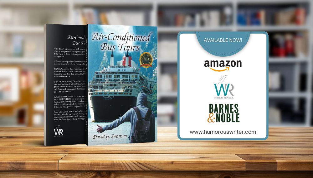 dgswansonwrites's tweet photo. Street food, park benches, &amp; unexpected dangers define Darren's travels. But a cruise with his wealthy uncle? That's a whole new world! Discover Darren's journey of balancing adventure &amp; luxury.

Air-Conditioned Bus Tours @ https://t.co/8THSCCGq2O
#booklovers #bookstoread #reader https://t.co/9OgS4Fmbfk