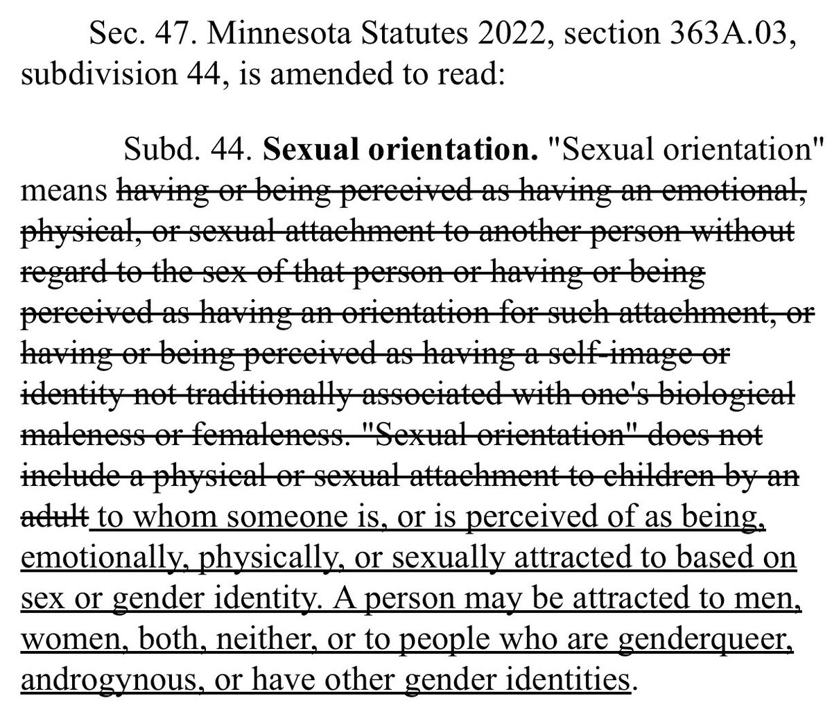 Walz signed into law removing “physical or sexual attachment to children by an adult” from state human rights law — redefining “sexual orientation” to include pedophiles.