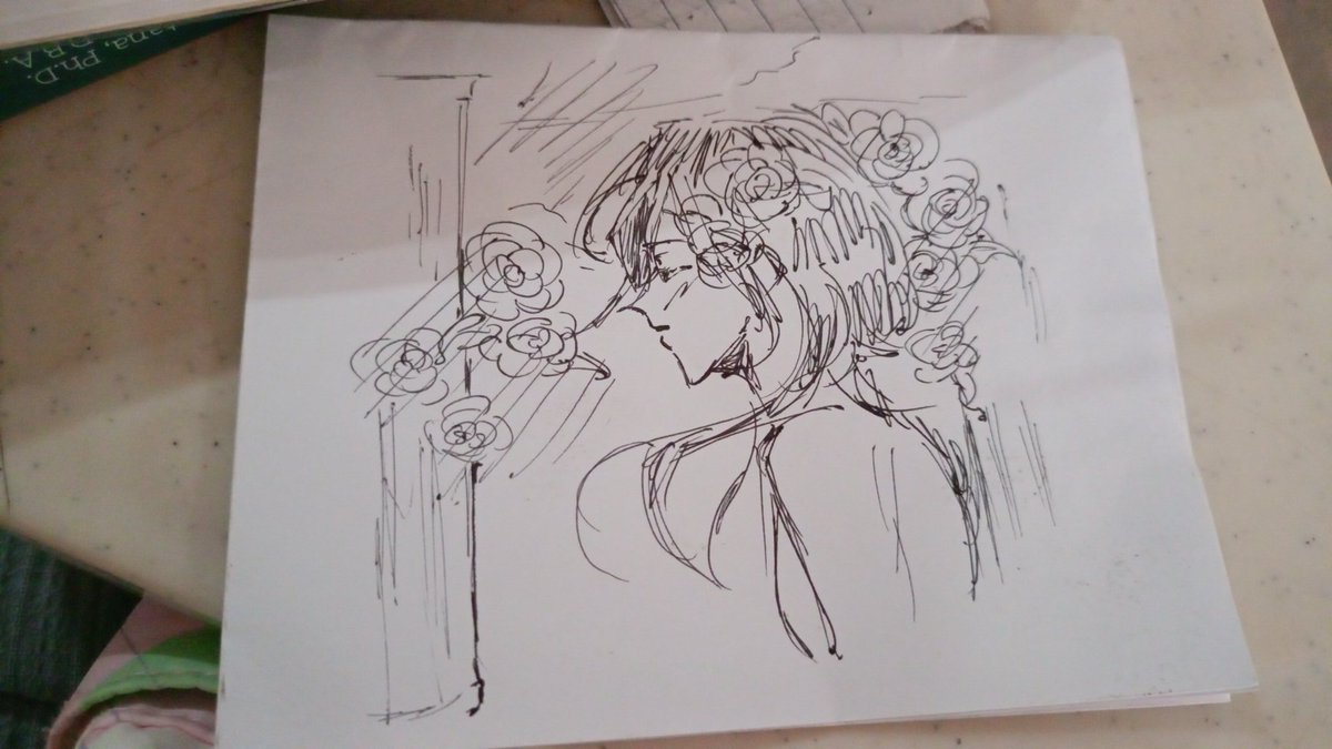 Sunny_8089's tweet photo. Random sketch in class https://t.co/qPohMYPYu6