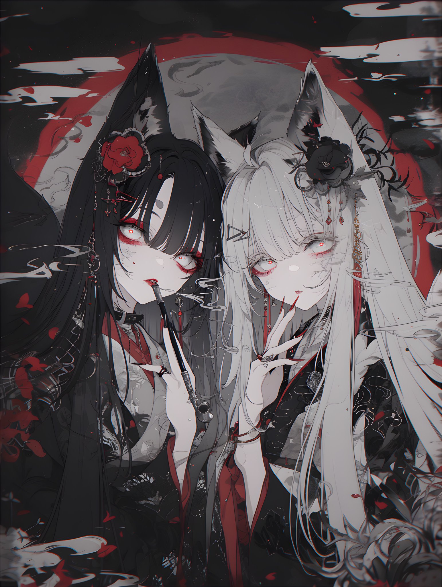 まっぴー様♡ペア画♡イラストオーダー コラボ準備から公開まで 1から100まで楽しかったな〜 また