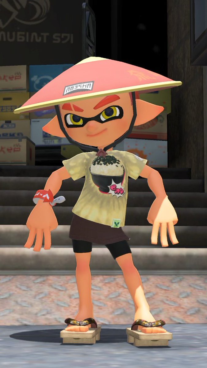 VenomPichu's tweet photo. It was a very hard decision to make, but I’ve made up my mind. For the next #SplatFest, I’ll be joining #TeamRice! My Inkling will be dressing up for the special occasion. Hope everyone likes his hat and wooden sandals.
☺️🥢🍚🍙🍘🤍

#Splatoon3 #StarchFest #NintendoSwitch https://t.co/fgnpcBPTWm