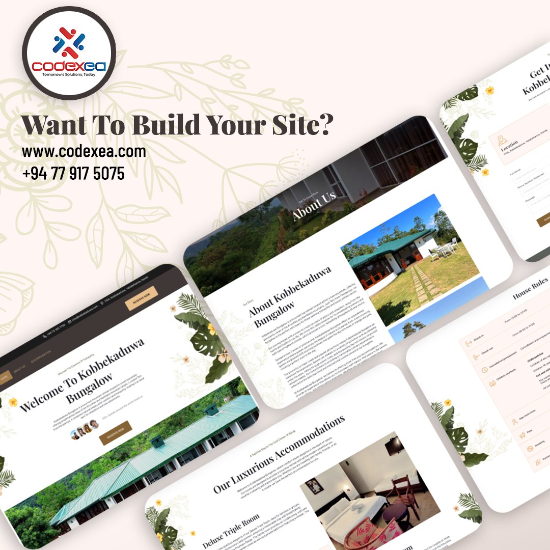 codexea_sl's tweet image. We are thrilled to announce the launch of the new website for Kobbekaduwa Bungalow 

Visit kobbekaduwa.com to explore the enchanting world of Knuckles and Hanthana mountains and start planning your dream getaway!

#KobbekaduwaBungalow #WebsiteLaunch #Codexea