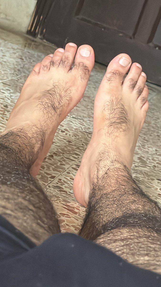 Get down and work on my sweaty feet
