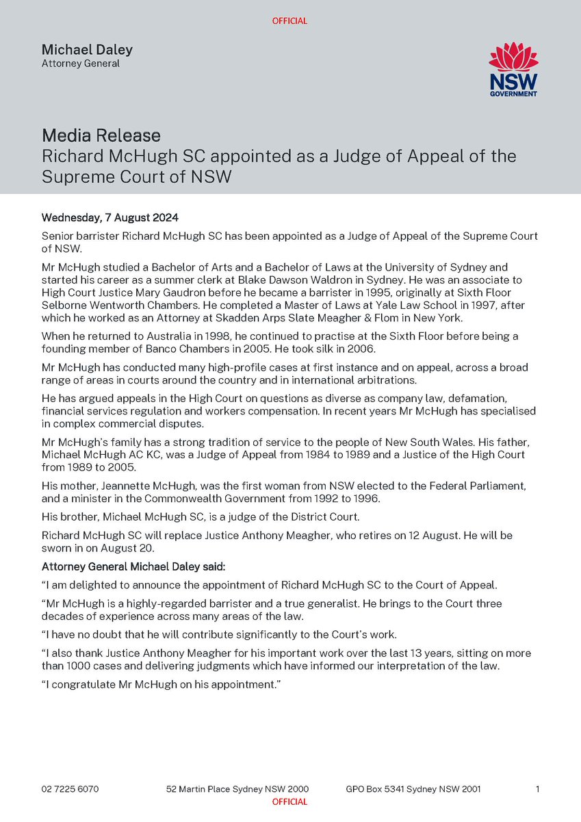 NSW Bar Association tweet media