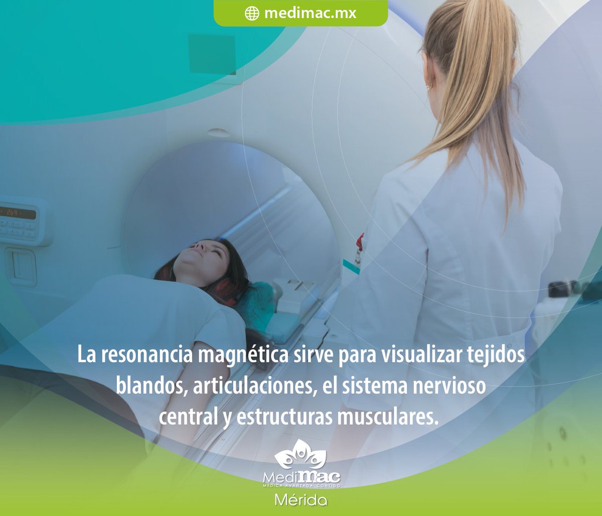 medimacmx's tweet photo. Una ventaja clave de la resonancia magnética es que no utiliza radiación ionizante, a diferencia de otras técnicas de imagenología como la radiografía y la tomografía computarizada (TC).

Contáctanos al 999 478 7100 #MediMAC #Mérida https://t.co/1NhRevTzl9