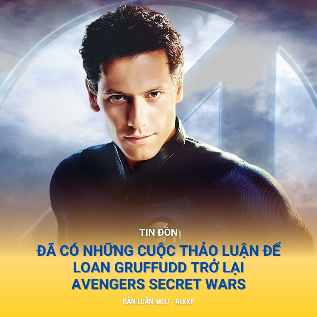BanluanMCU's tweet photo. 🔵🟢 Đã có những thảo luận về việc đưa "Loan Gruffudd" trở lại với vai Reed Richards. 

Một trong số đó bao gồm khả năng tái xuất của anh ấy trong vai The Maker, một biến thể của Reed Richards. 

Theo: @AlexFromCC 

#LoanGruffudd #ReedRichard 🔵🟢 https://t.co/4ehx5zxymA