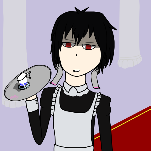 MollyWolfArt's tweet image. Tried to do a Teasing Villainess/Hero dynamic with @FalloutFireboy 

also an excuse to put him in a maid outfit &amp;gt;.&amp;gt;

#Mollychromatic #digitalart #randomart