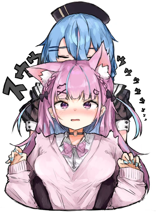 【再投稿】あくすい(物理)これまで描いたあくあさんで個人的に一番好きなイラストです! 