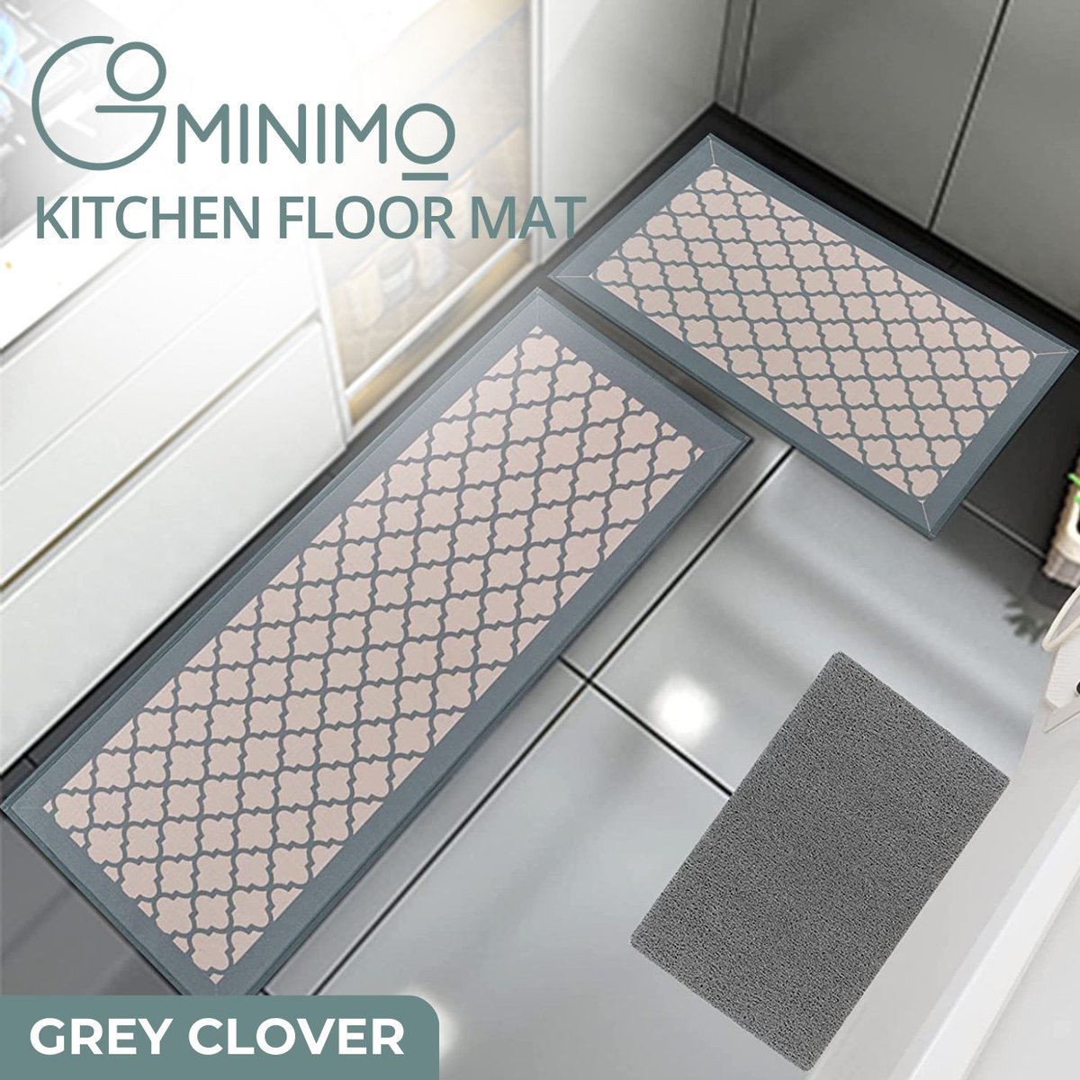 CrazySalesAus's tweet image. GOMINIMO 2 PCS Washable Non Slip Absorbent Kitchen Floor Mat (44x80+44x180cm, Grey Lucky Clover) GO-KRM-106-QC Now: $64.95
bit.ly/3YAUbOv
#nonslipmat #floormat #kitchenmat #homedecor #housecleaning