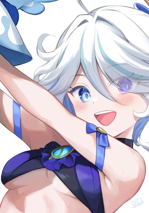 水着フリーナお顔#GenshinImpact #Furina 