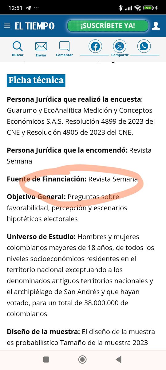 Una encuesta que publica El Tiempo en la que gana Vicky Dávila, pero que al revisar resulta que es pagada por Semana… mmmmm no lo sé Rick… 

El engaño empezó.