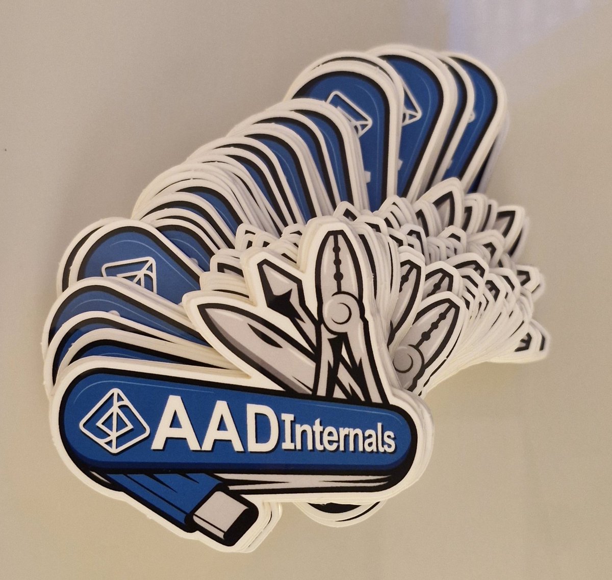Did someone say stickers?? I brought some new #AADInternals stickers with me! If you see me around in #BlackHat or #DefCon, come say hi to get one!